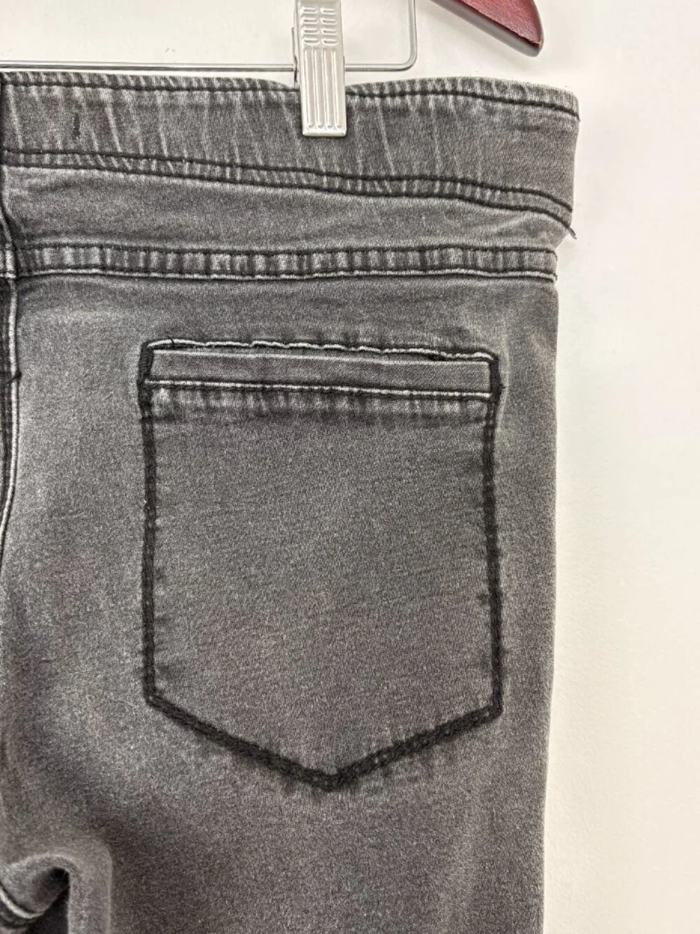 Free People We The Free Penny Pull-On Flare Jeans Washed Black Low Rise Size 31